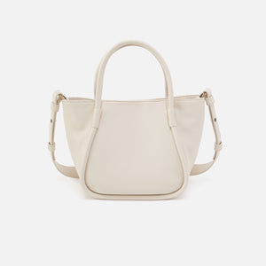 Margot Satchel In Pebbled Leather - Ivory