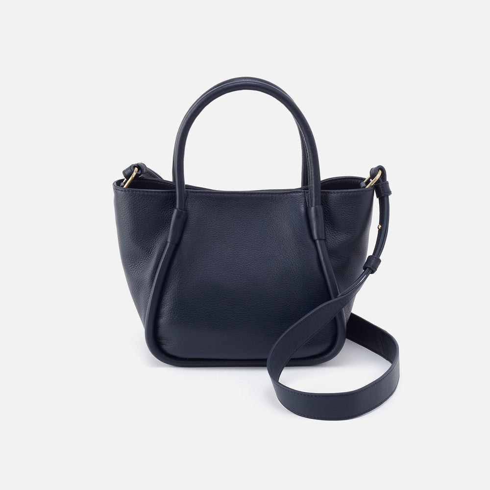 Margot Satchel In Pebbled Leather - Sapphire