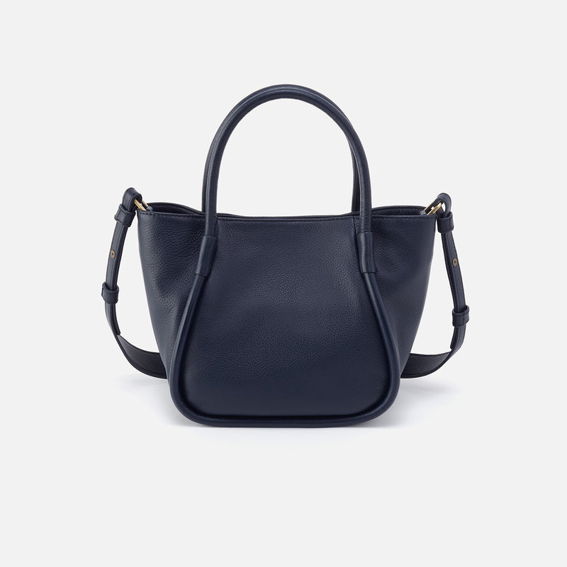 Margot Satchel In Pebbled Leather - Sapphire