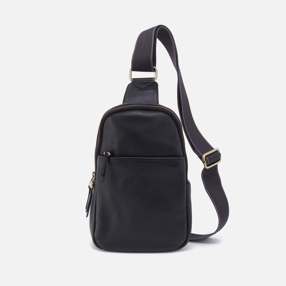 Cass Sling In Pebbled Leather - Black