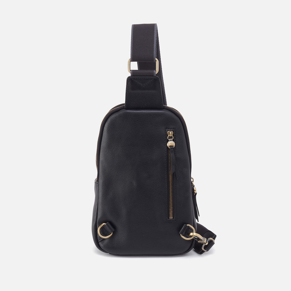 Cass Sling In Pebbled Leather - Black