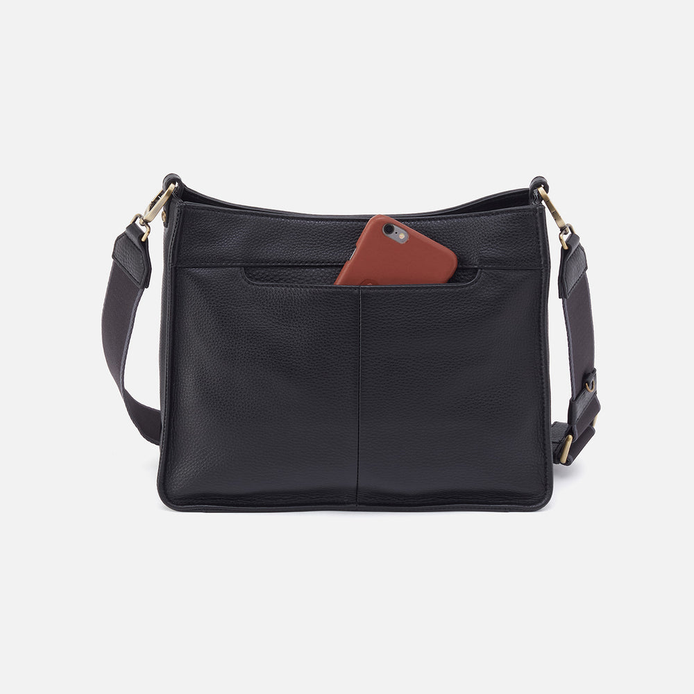 Cass Crossbody In Pebbled Leather - Black