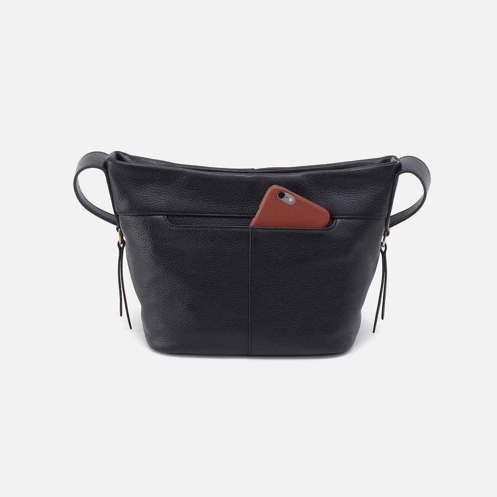 Collette Crossbody In Pebbled Leather - Black