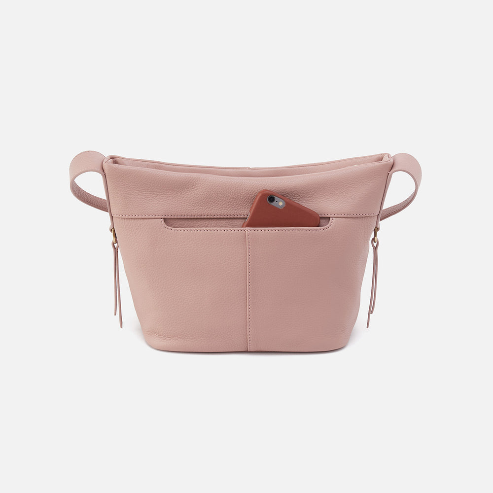 Collette Crossbody In Pebbled Leather - Blush