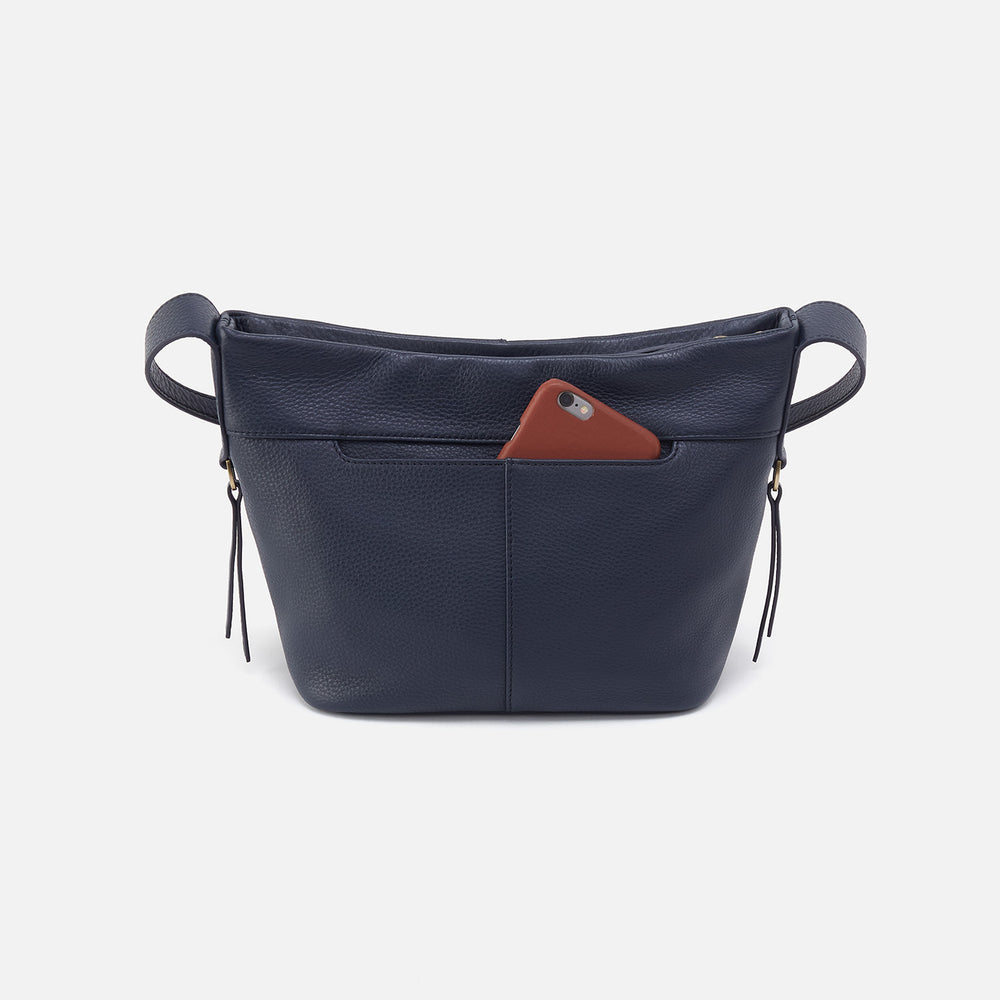 Collette Crossbody In Pebbled Leather - Sapphire