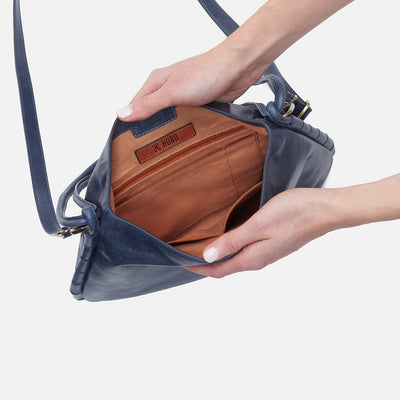 Phoebe Shoulder Bag In Santa Cruz Leather - Lapis