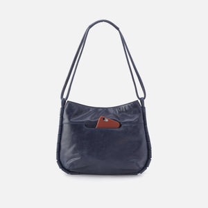 Phoebe Shoulder Bag In Santa Cruz Leather - Lapis