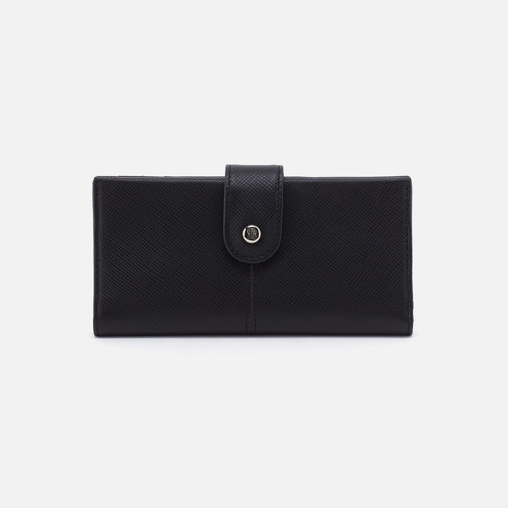 Essential Bifold Wallet In Soft Saffiano Leather - Black