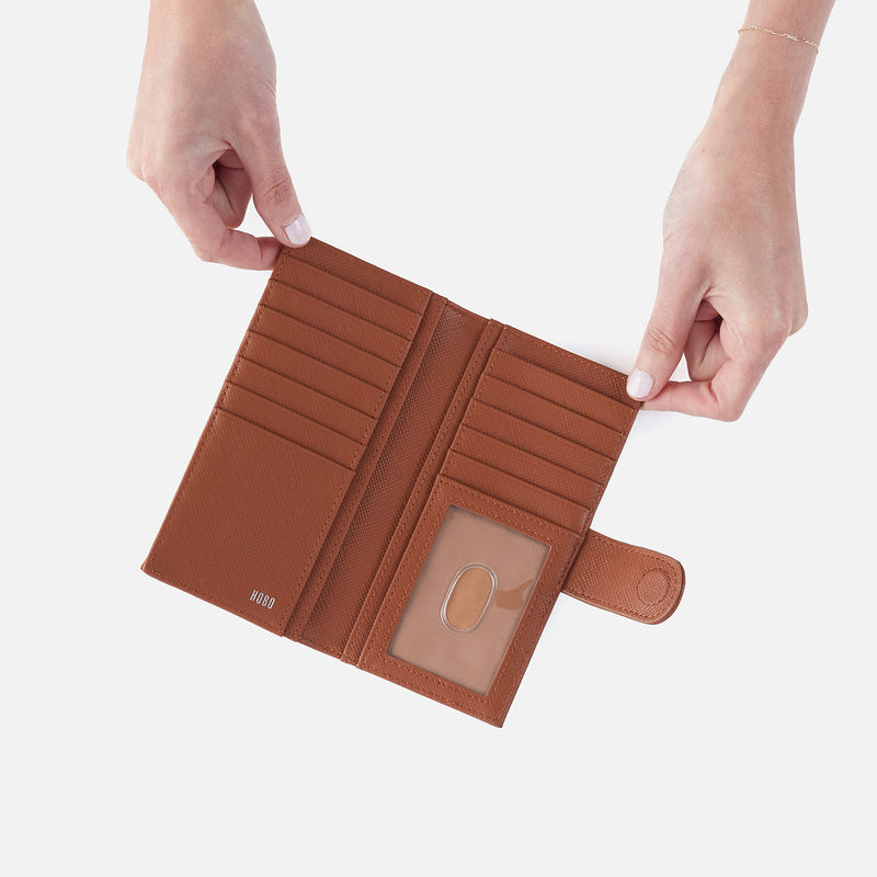 Essential Bifold Wallet In Soft Saffiano Leather - Lion