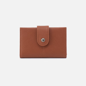 Essential Card Case In Soft Saffiano Leather - Lion