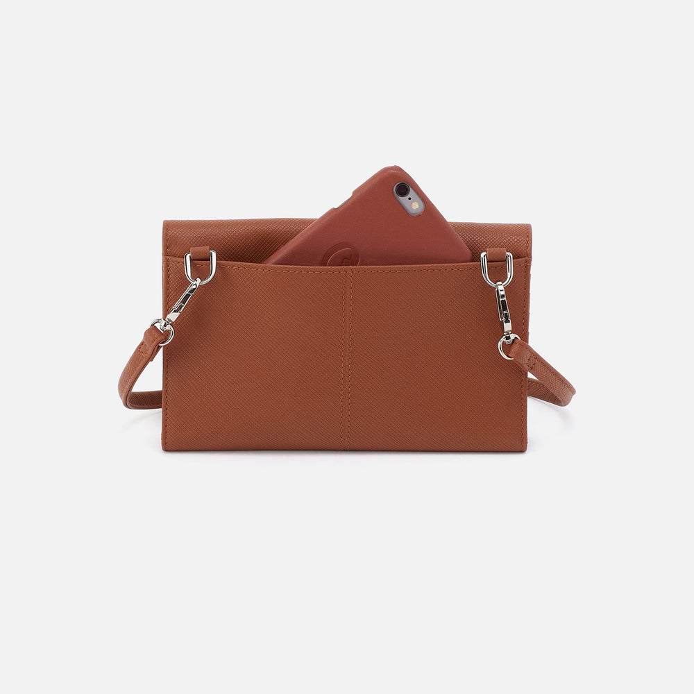 Essential Wallet Crossbody In Soft Saffiano Leather - Lion