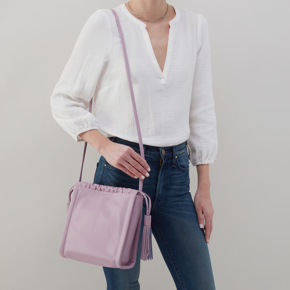 Darling Crossbody in Silk Napa Leather - Lavender