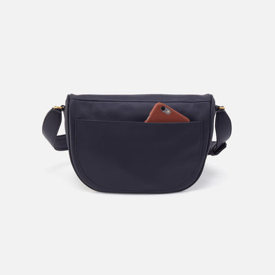 Juno Belt Bag In Smooth Leather - Navy