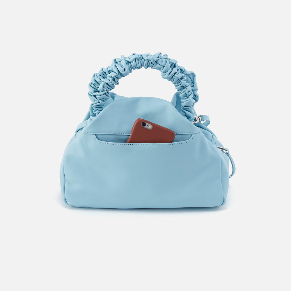 Darling Small Satchel in Silk Napa Leather - Aquamarine