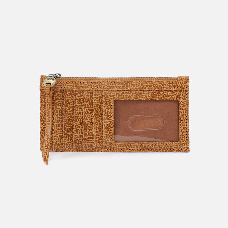 Carte Card Case In Printed Leather - Cedar Crackle Print