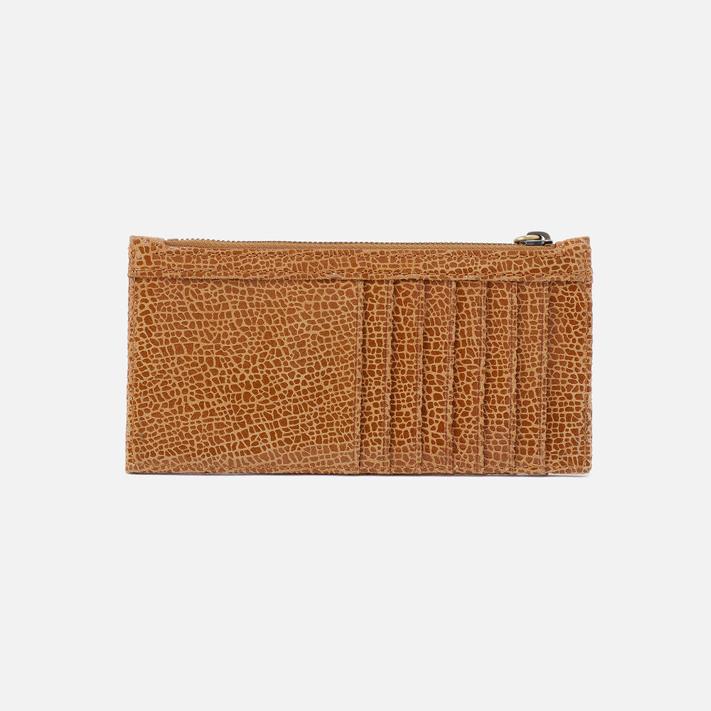 Carte Card Case In Printed Leather - Cedar Crackle Print