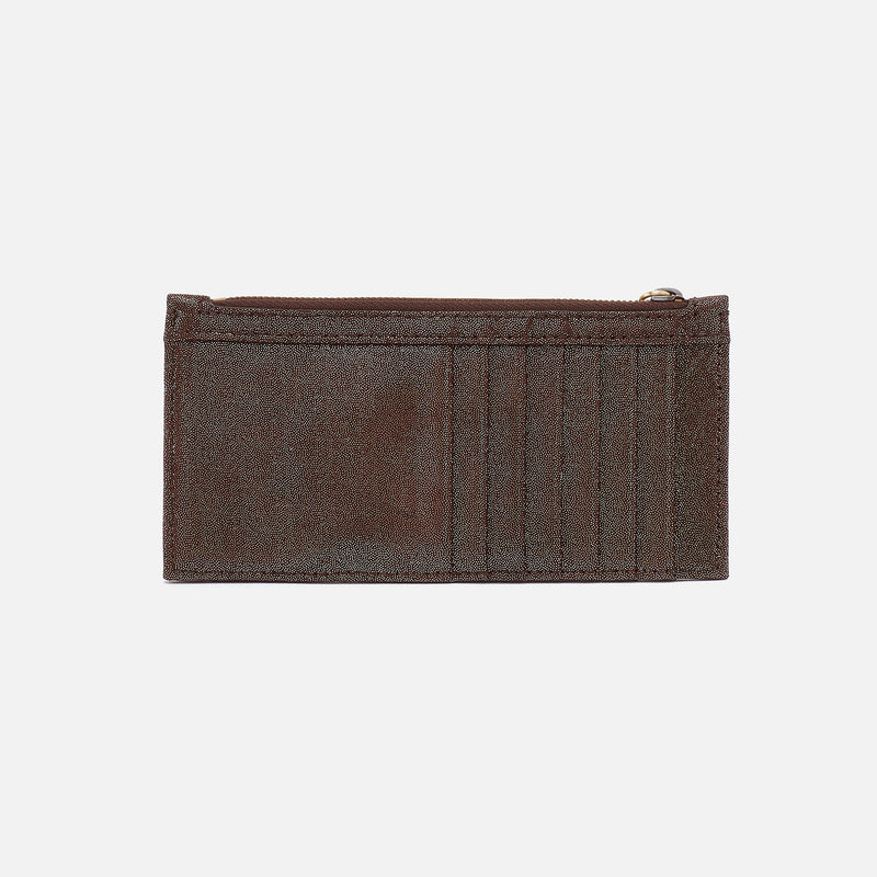 Carte Card Case In Metallic Leather - Coffee Galaxy