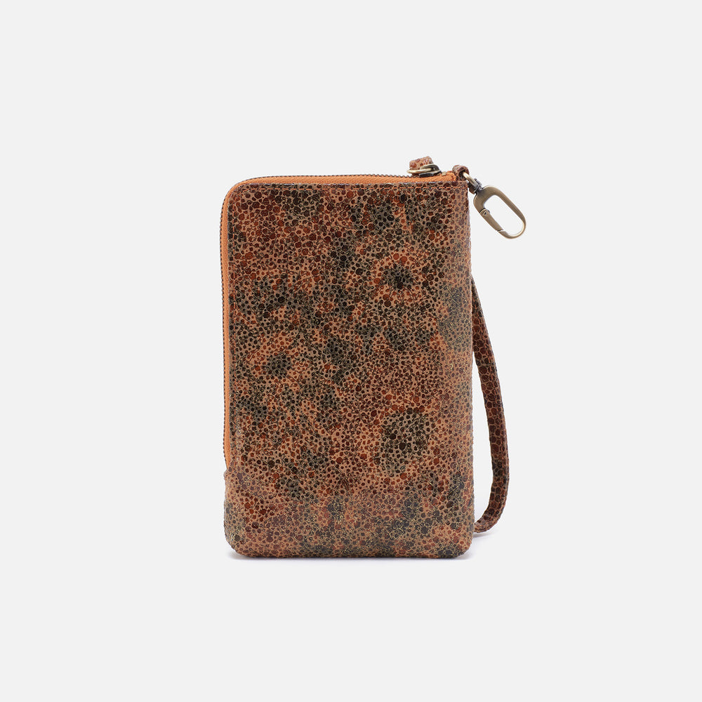 Spark Wristlet in Printed Leather - Eternal Garden