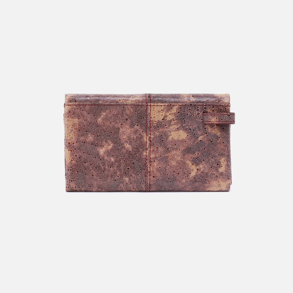 Keen Continental Wallet in Printed Leather - Autumn Sky