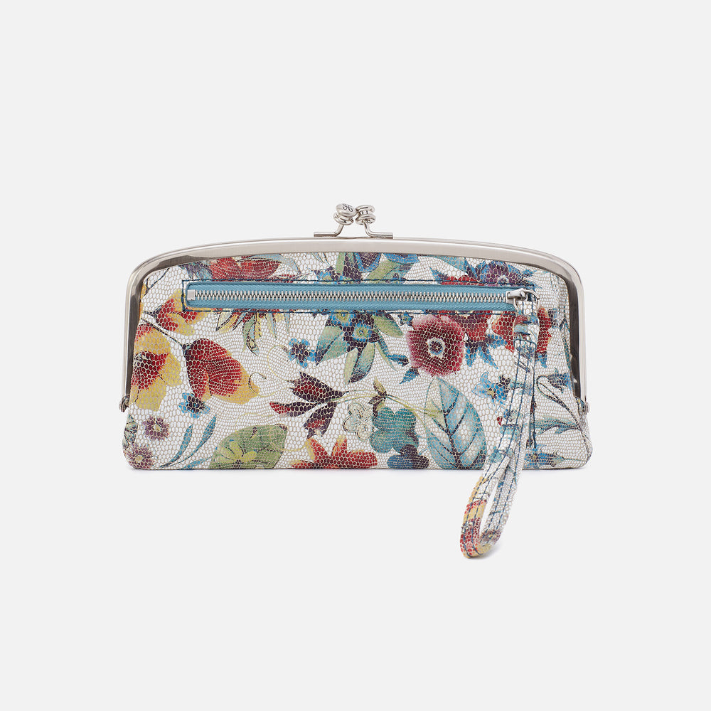 Cora Large Frame Wallet in Printed Leather - Botanic Print