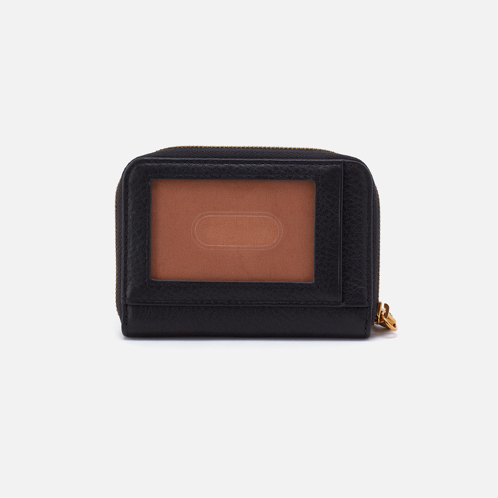 Hart Card Case In Pebbled Leather - Black