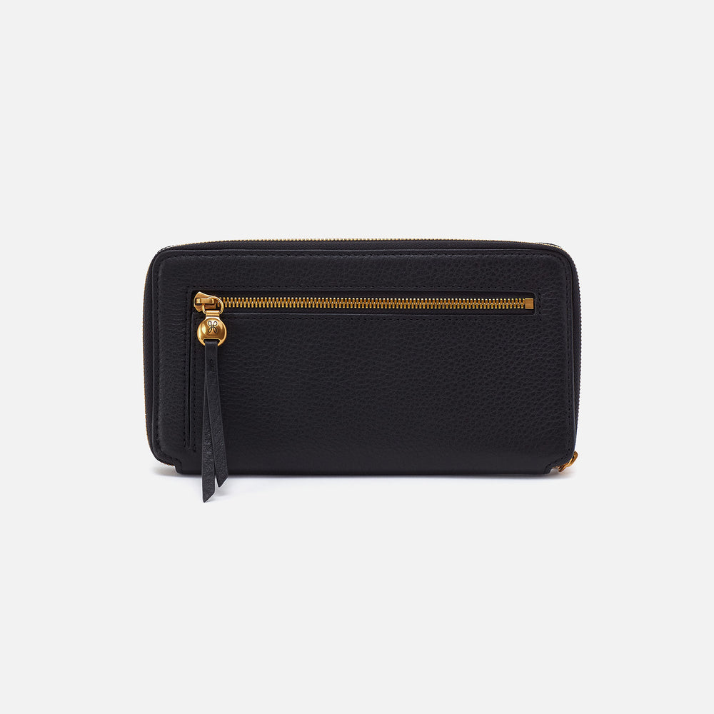 Hart Large Wallet In Pebbled Leather - Black