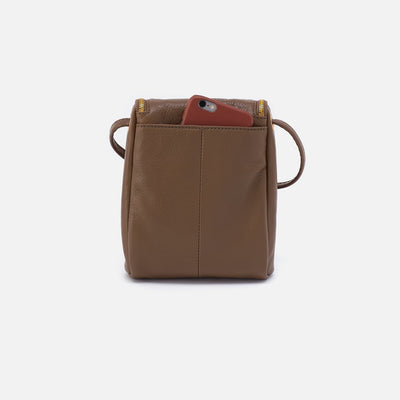 Fern Crossbody In Pebbled Leather - Dark Elm