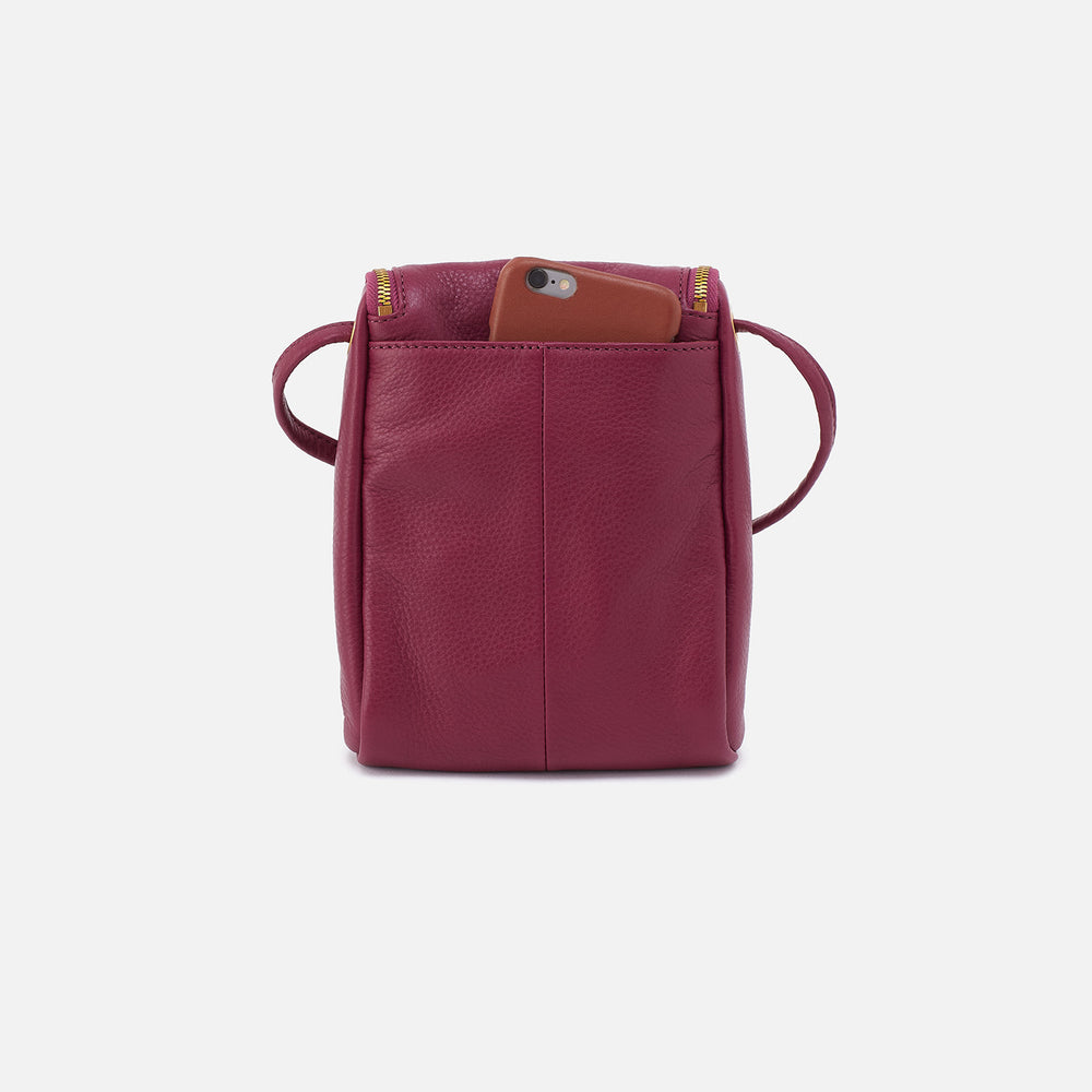 Fern Crossbody In Pebbled Leather - Winter Orchid