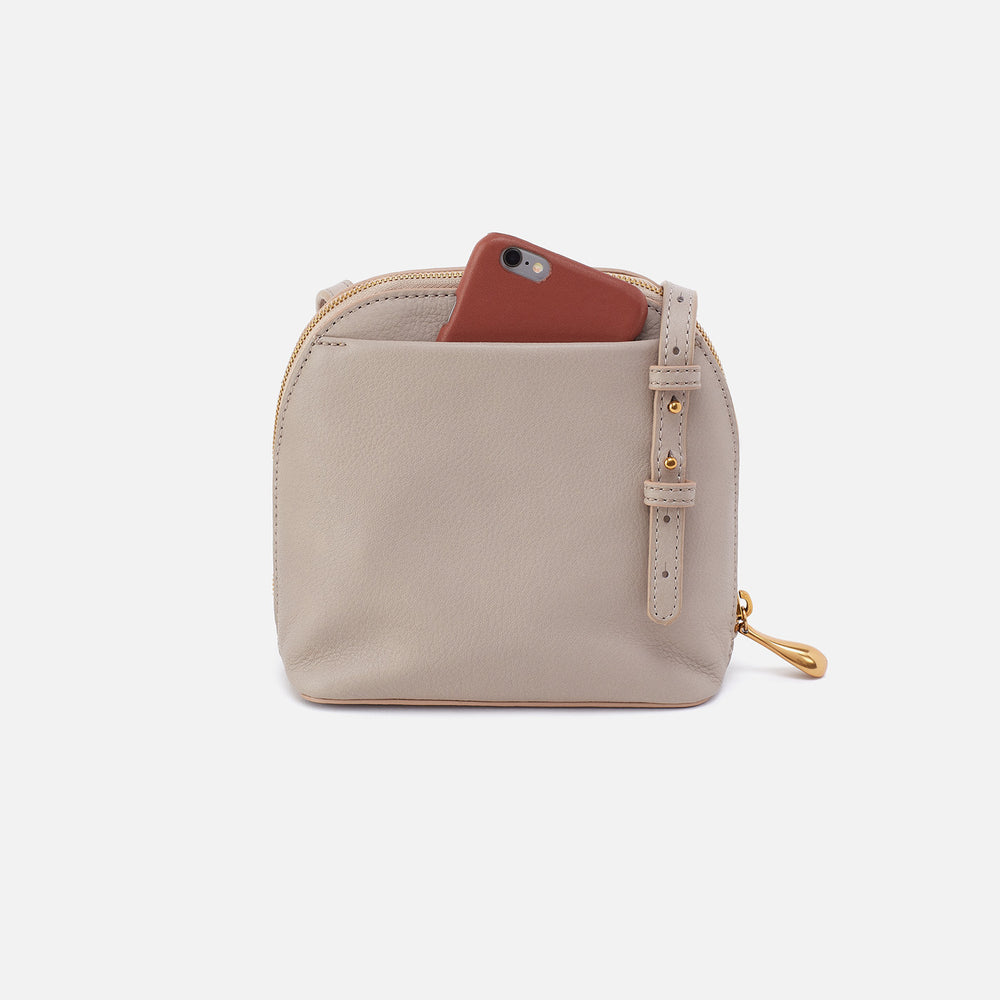 Nash Crossbody In Pebbled Leather - Taupe