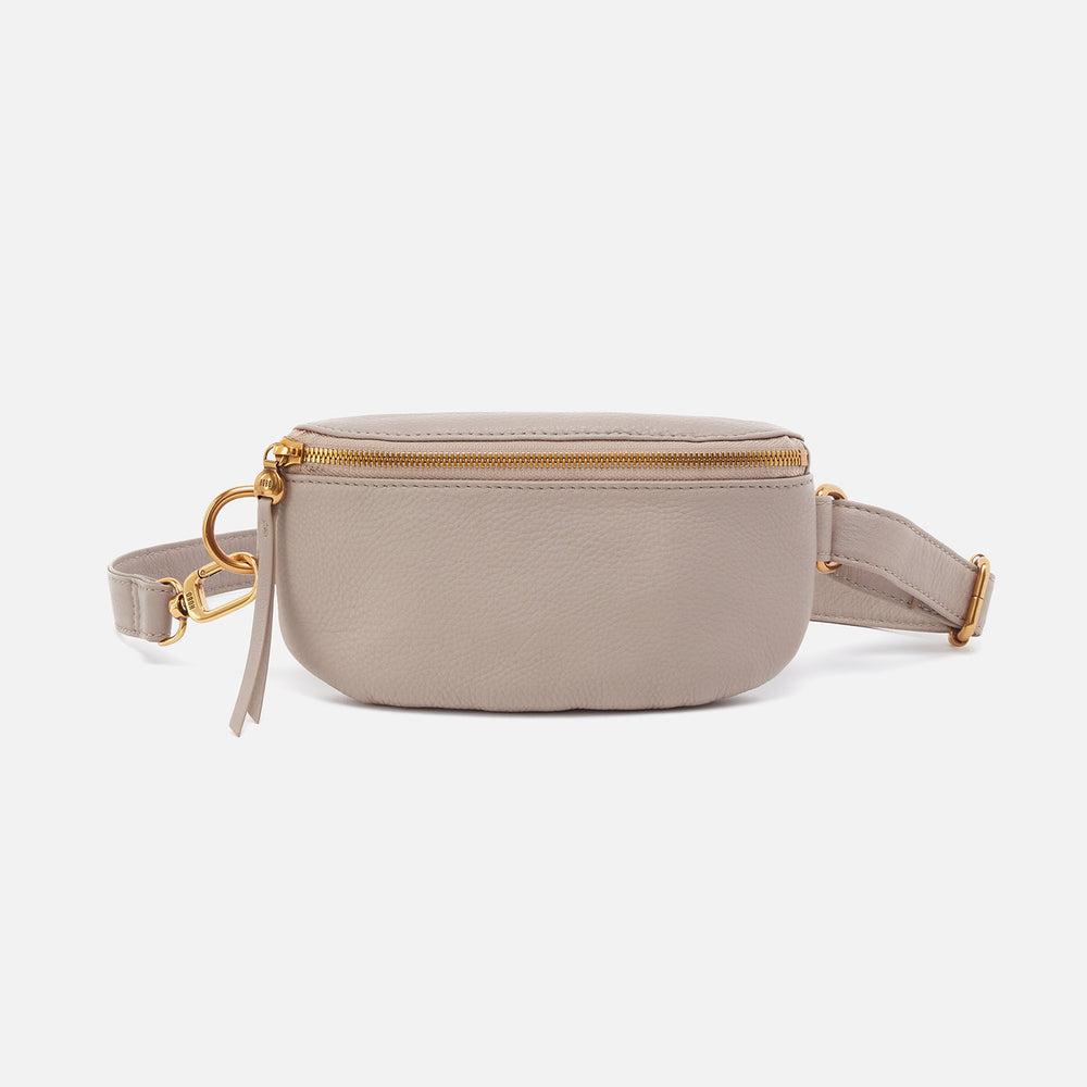 Fern Belt Bag In Pebbled Leather - Taupe