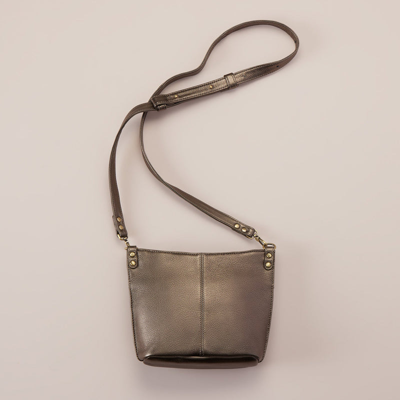 Small Crossbody Purse Pewter