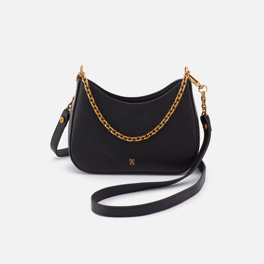 Rosa Crossbody in Pebbled Leather - Black