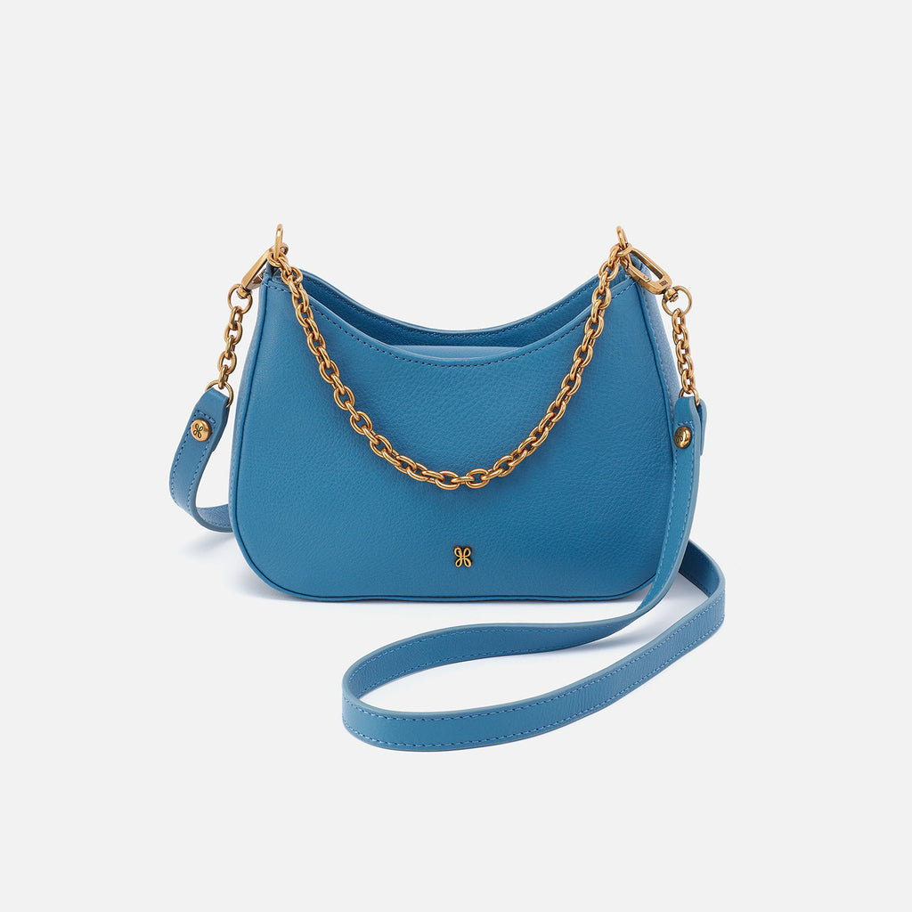 New Elliott Lucca Lara selling Convertible Hobo Handbag Crossbody in Reef Blue Leather