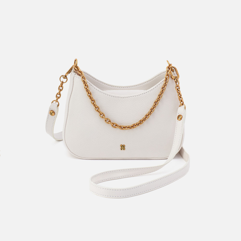 Rosa Crossbody in Pebbled Leather - White