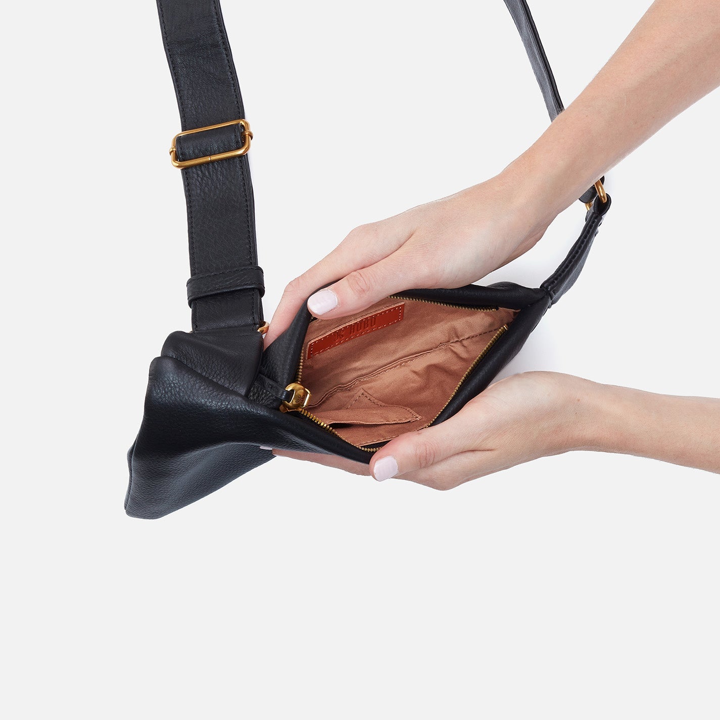 Small leather sling discount bag