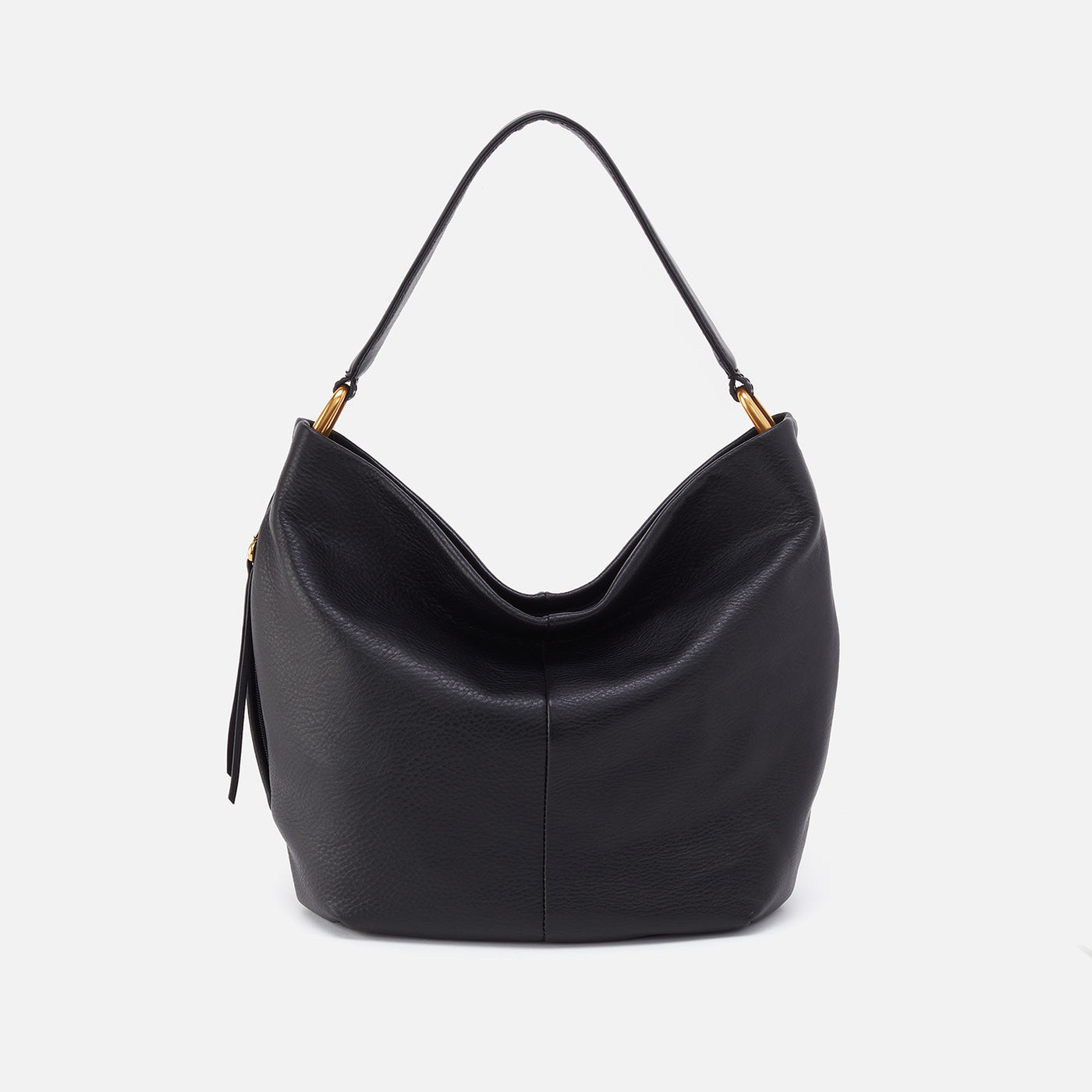 Harley Hobo In Pebbled Leather - Black