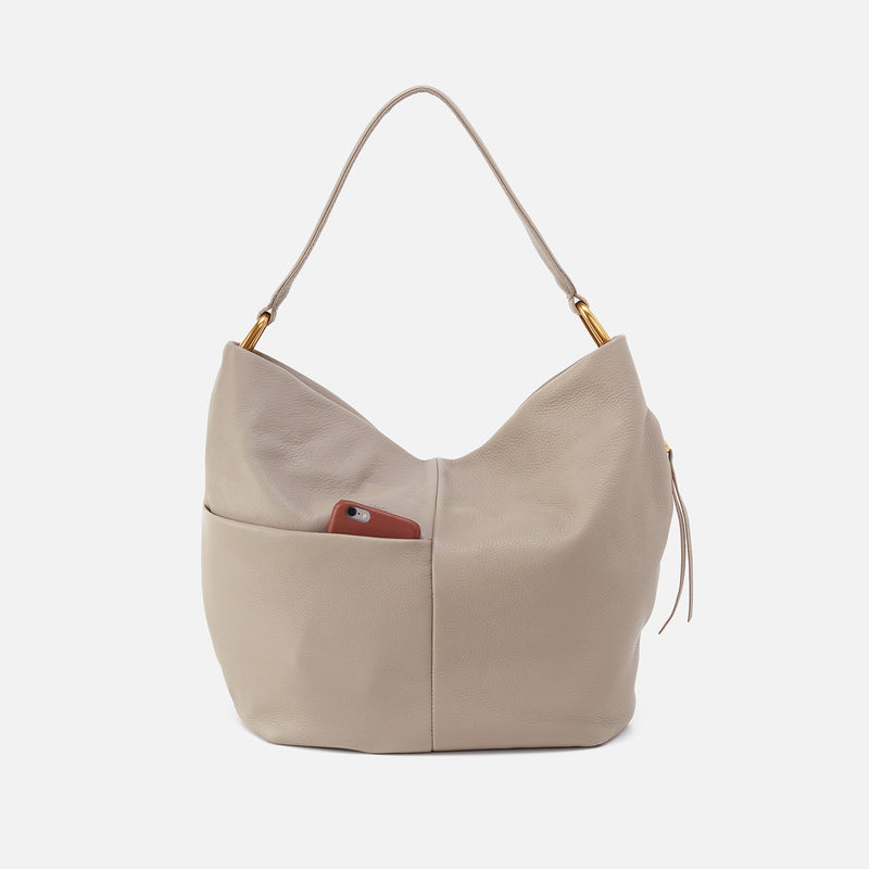 Harley Hobo In Pebbled Leather - Taupe