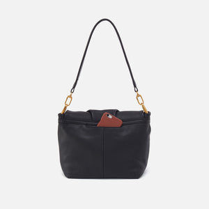 Harley Convertible Shoulder In Pebbled Leather - Black