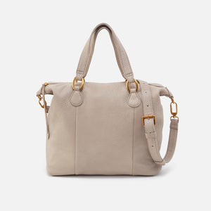 Harley Satchel In Pebbled Leather - Taupe