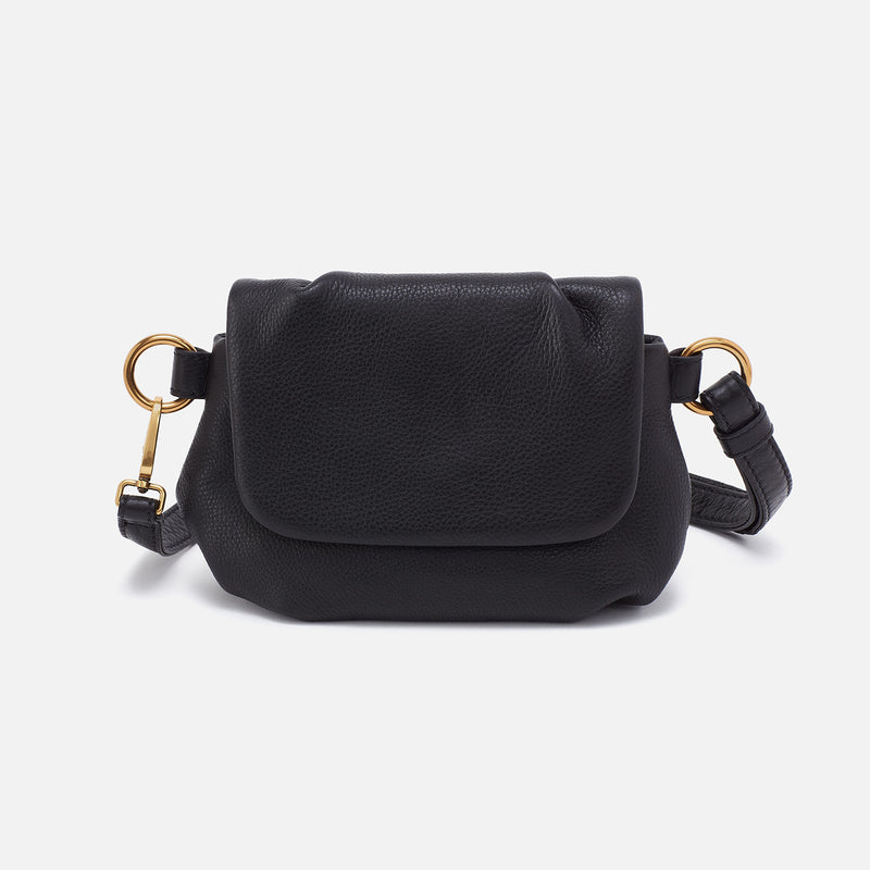 Harley Crossbody Sling In Pebbled Leather - Black