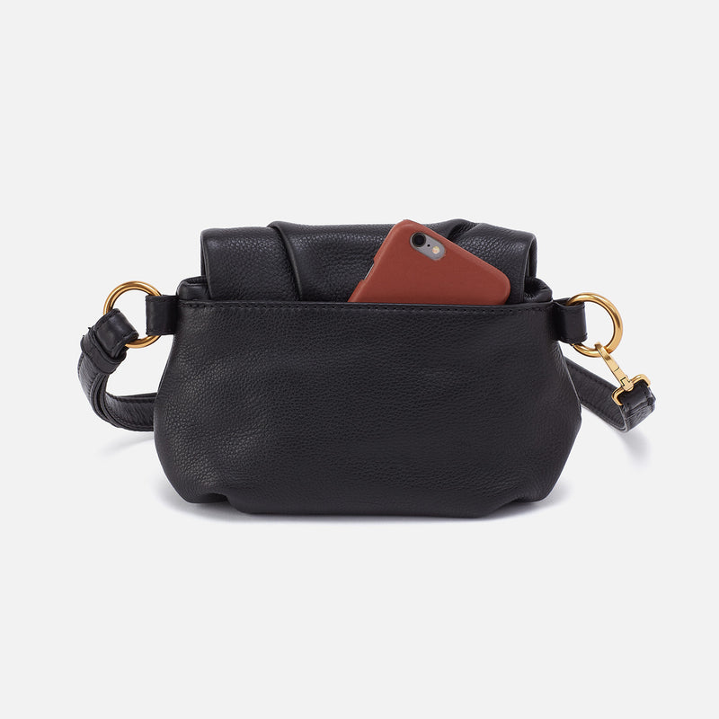 Harley Crossbody Sling In Pebbled Leather - Black