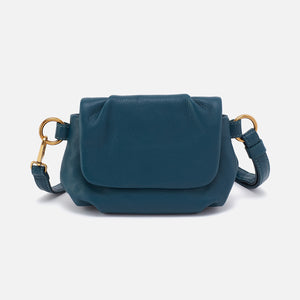 Harley Crossbody Sling In Pebbled Leather - Midnight Teal