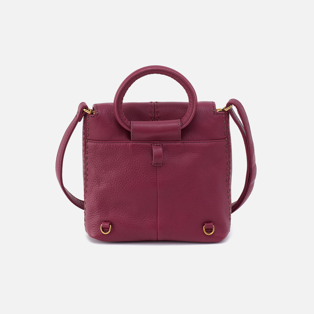 Austin Convertible Backpack In Pebbled Leather - Winter Orchid