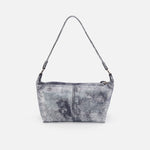 Laguna Crossbody In Metallic Leather - Blue Pewter