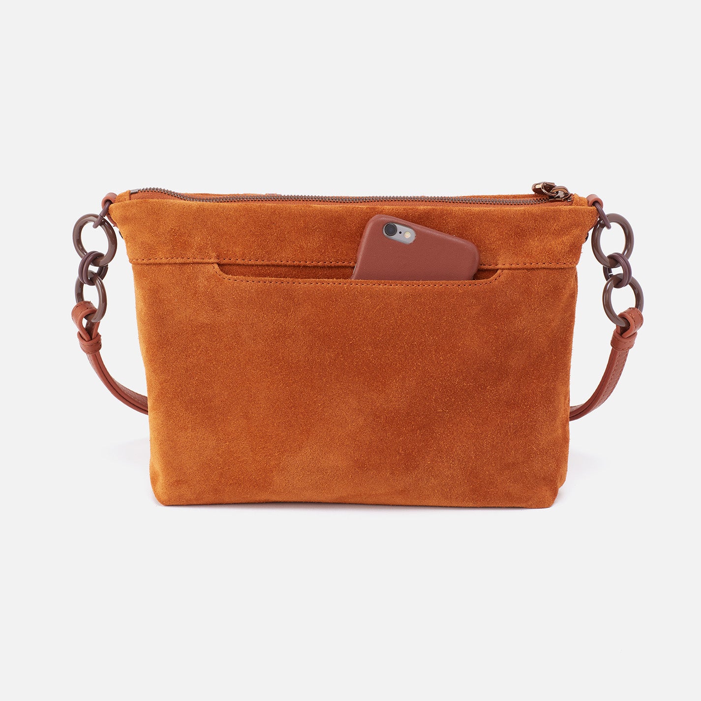 Mini suede crossbody bag in brown - Brunello Cucinelli | Mytheresa