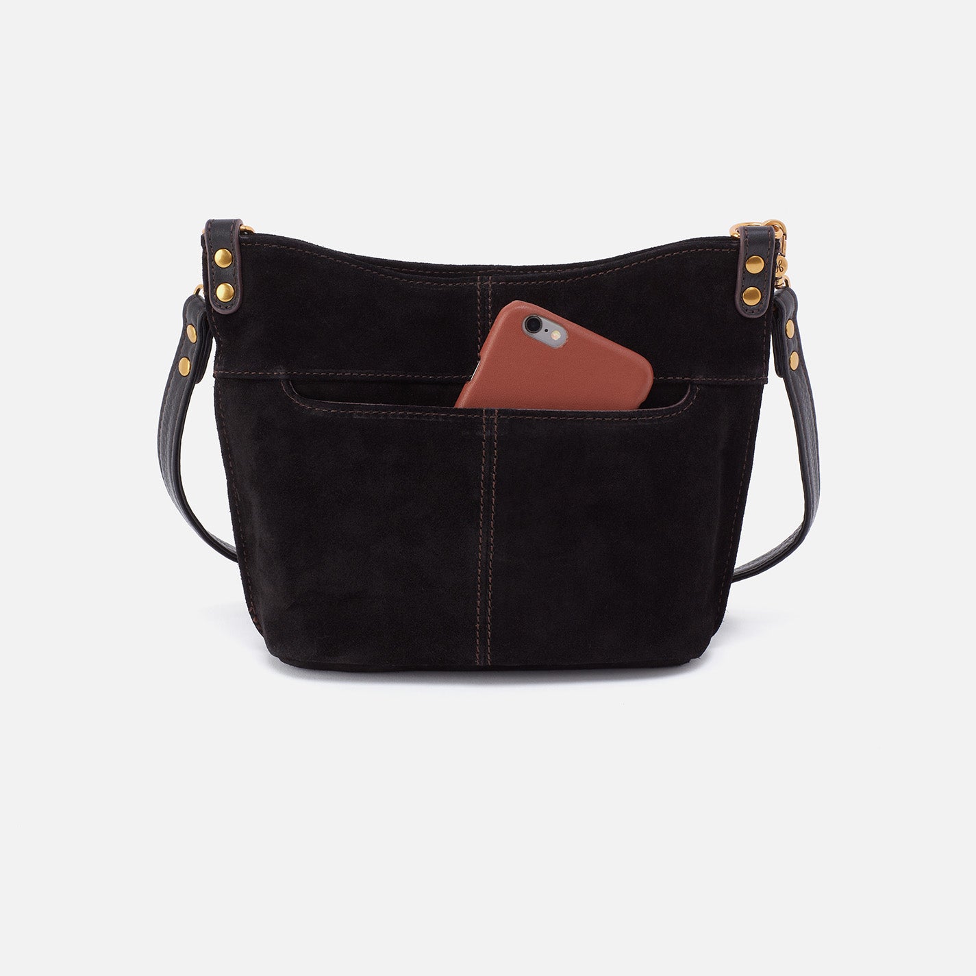 Black suede hotsell crossbody bag