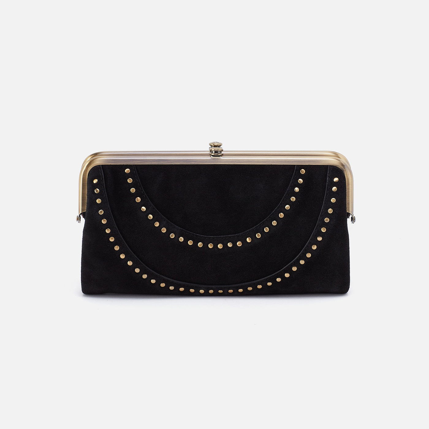 Lauren Clutch-Wallet In Suede - Black