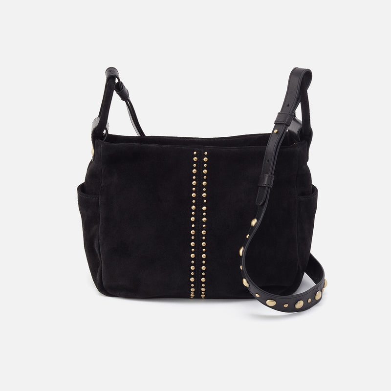 Sheila Crossbody In Suede - Black