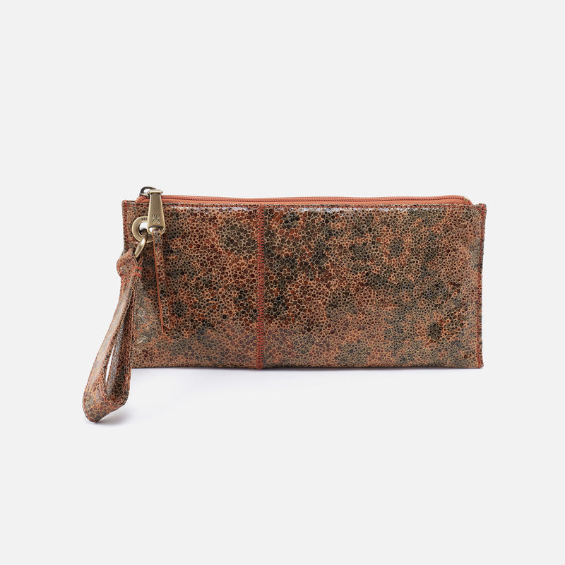 Vida Wristlet in Printed Leather - Eternal Garden