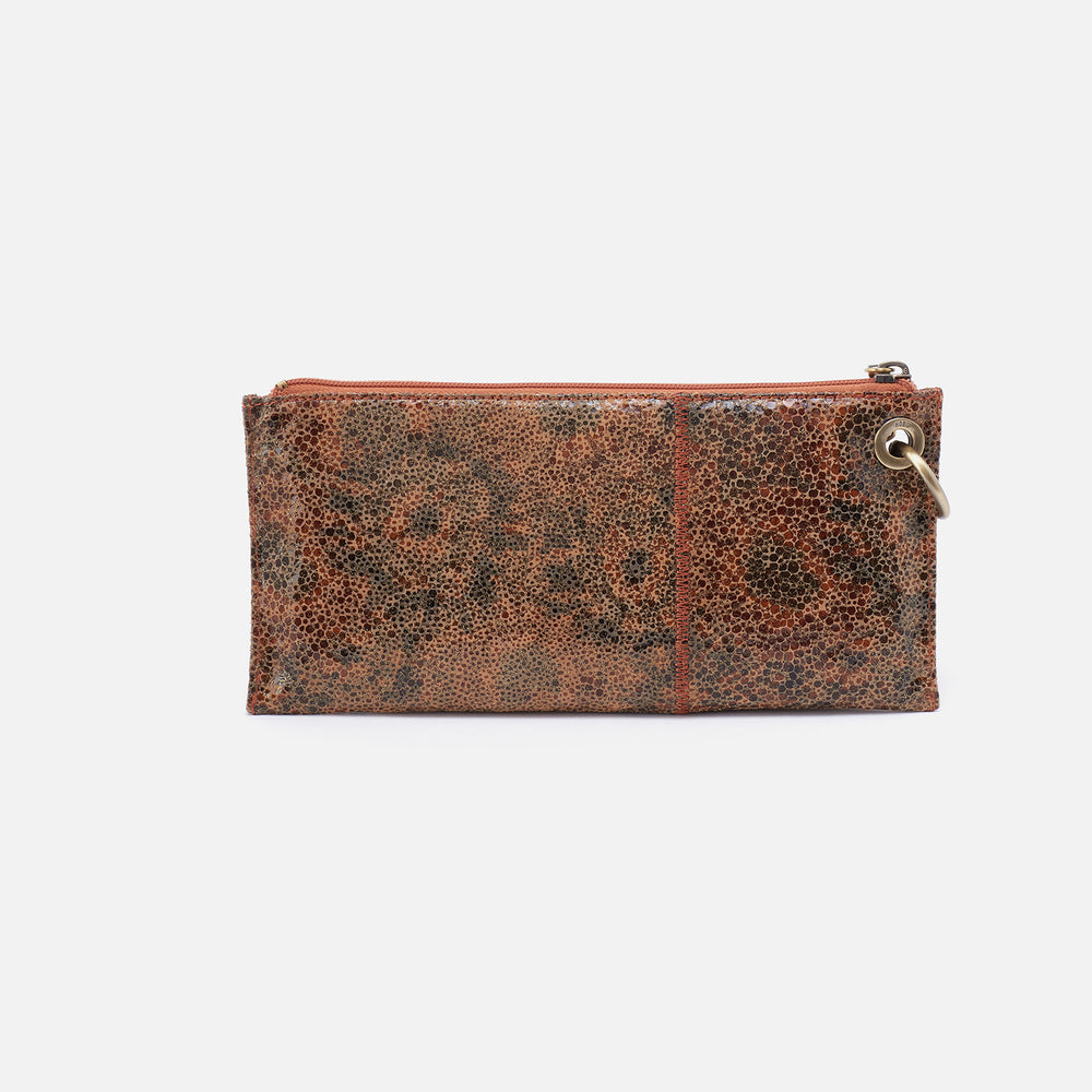 Vida Wristlet in Printed Leather - Eternal Garden